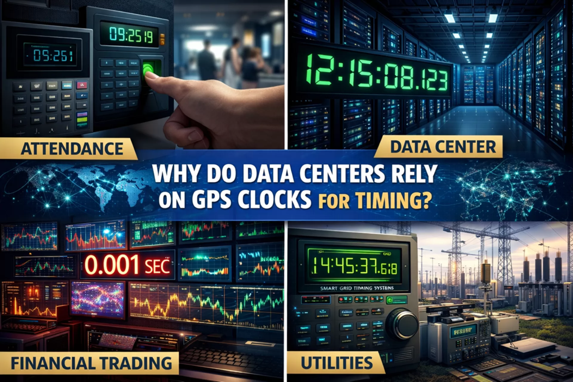 Why Do Data Centers Rely On GPS Clocks For Timing?